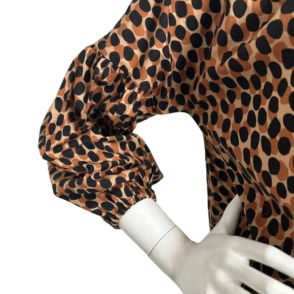 Kate Spade Dotty Leopard Around Town Top Large - Picture 6 of 7
